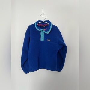 Vintage Patagonia Royal Blue Fleece Pullover Made in USA
